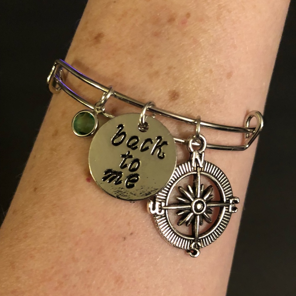 NEW Bangle Bracelet for Travelers with 3 Pendants